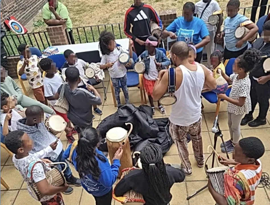 Photo from Rhythm Workshop: Yoruba Talking Drum & African Diaspora